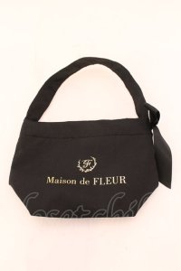 Maison de FLEUR / 10thノベルティミニトートバッグ  クロ O-25-02-20-044-LO-BG-IG-ZT432