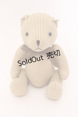 画像1: an another angelus / テディベア  ベージュチェック O-25-02-20-046-CA-ZA-OW-ZT-K004