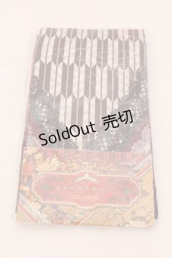 画像1: Ozz oneste / 繚乱牡丹和柄タイツ  ブラウン O-25-05-29-1028-OO-ZA-IG-ZT394-F003