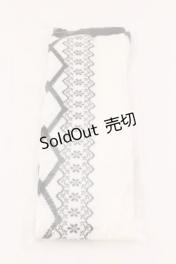 画像1: axes femme kawaii / レースアップ柄オーバーニー F クロ O-25-02-20-052-AX-ZA-OW-OS