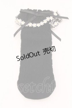 画像1: Angelic Pretty / マーガレットクルー丈ソックス  クロ O-25-05-29-1026-AP-ZA-IG-ZT394-F004