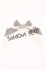 Enchantlic Enchantilly / ロゴ刺繍パールリボンブローチ  ブラウン×アイボリー O-25-02-20-071-LO-ZA-IG-ZT432-F001