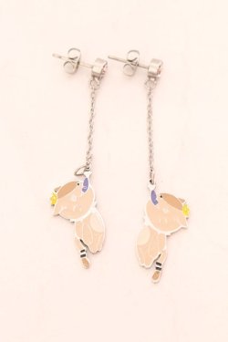 画像1: NieR Clothing / ロングチェーンピアス両耳【ミケ】  シルバー O-25-02-20-074-PU-AC-YM-ZT432
