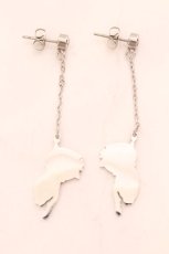 画像3: 【SALE】NieR CLOTHING / ロングチェーンピアス両耳【ミケ】  シルバー O-25-02-20-074-PU-AC-YM-ZT432-F003 (3)