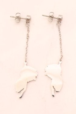画像3: NieR Clothing / ロングチェーンピアス両耳【ミケ】  シルバー O-25-02-20-074-PU-AC-YM-ZT432