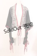 Qutie Frash / ショートカーデ  ブラック　×レッド O-25-02-20-007-QU-TO-IG-OS