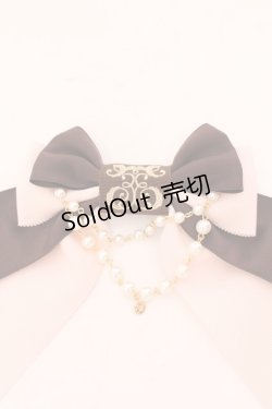 画像2: 【SALE】Enchantlic Enchantilly / ロゴ刺繍パールリボンブローチ  ピンク×ブラウン O-25-02-20-079-LO-ZA-IG-ZT432-F001