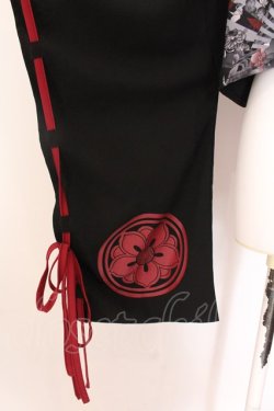 画像3: Qutie Frash / ショートカーデ  ブラック　×レッド O-25-02-20-007-QU-TO-IG-OS
