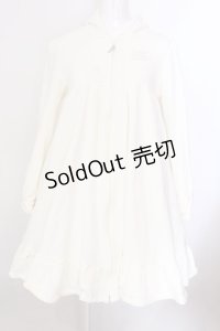 BABY,THE STARS SHINE BRIGHT / ロゴ刺しゅう入りフードワンピース  オフシロ O-25-02-20-002-BA-OP-IG-OS