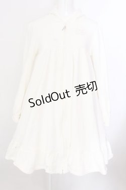 画像1: BABY,THE STARS SHINE BRIGHT / ロゴ刺しゅう入りフードワンピース  オフシロ O-25-02-20-002-BA-OP-IG-OS
