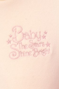 画像2: BABY,THE STARS SHINE BRIGHT / ロゴ刺しゅう入りフードワンピース  オフシロ O-25-02-20-002-BA-OP-IG-OS