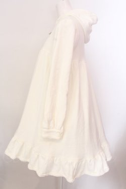 画像4: BABY,THE STARS SHINE BRIGHT / ロゴ刺しゅう入りフードワンピース  オフシロ O-25-02-20-002-BA-OP-IG-OS