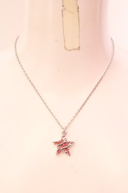 画像2: MILK / STARネックレス  レッド×シルバー O-25-02-20-022-ML-AC-OW-ZT432
