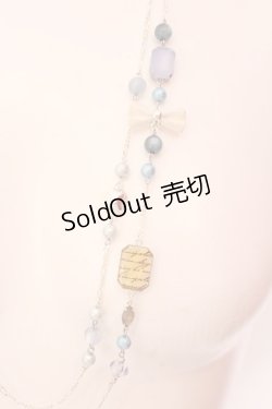 画像2: axes femme / ストーンビーズ2連ネックレス  シルバー O-25-02-20-023-AX-AC-IG-ZT432-F002