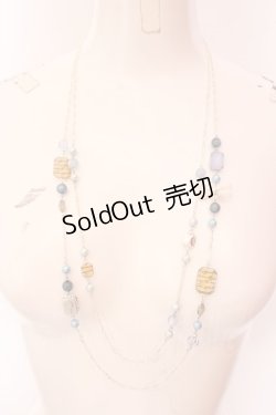 画像3: axes femme / ストーンビーズ2連ネックレス  シルバー O-25-02-20-023-AX-AC-IG-ZT432-F002