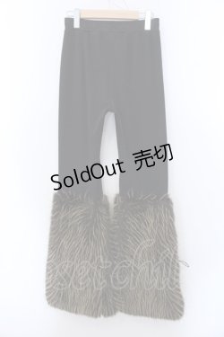 画像2: Qutie Frash / アメＱ×KIST札幌限定 ファーパンツ  ブラック×ブラウン O-25-02-22-003-QU-PA-IG-ZT032