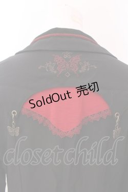 画像6: Ozz oneste / 桜刺繍着物袖カーディガン  レッド×ブラック O-25-02-22-024-OO-JA-IG-ZI