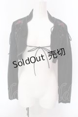 Ozz Croce / レースアップショートボレロ  ブラック×レッド O-25-02-22-028-OO-TO-IG-OS