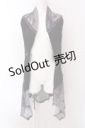 Ozz Croce / 柄切替ネットロングジレ  ブラック O-25-02-22-029-OO-TO-IG-OS