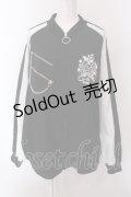 TRAVAS TOKYO / アイドルマスターコラボ　二宮飛鳥ラグランブルゾン F ブラック×ホワイト O-25-02-22-034-PU-JA-OW-ZY