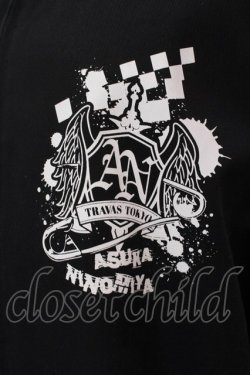 画像2: TRAVAS TOKYO / アイドルマスターコラボ　二宮飛鳥ラグランブルゾン F ブラック×ホワイト O-25-02-22-034-PU-JA-OW-OS