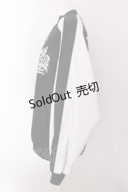 画像3: TRAVAS TOKYO / アイドルマスターコラボ 二宮飛鳥ラグランブルゾン F ブラック×ホワイト O-25-02-22-034-PU-JA-OW-ZY