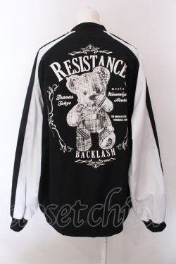 画像4: TRAVAS TOKYO / アイドルマスターコラボ　二宮飛鳥ラグランブルゾン F ブラック×ホワイト O-25-02-22-034-PU-JA-OW-OS