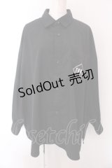 TRAVAS TOKYO / Locked bear shirts　シャツ F ブラック O-25-02-22-037-PU-TO-OW-OS