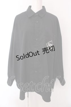 画像1: TRAVAS TOKYO / Locked bear shirts　シャツ F ブラック O-25-02-22-037-PU-TO-OW-OS