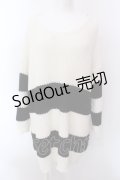 KRY CLOTHING / CHLL 2 ボーダーニットソー  ブラックｘホワイト O-25-02-22-039-EL-TO-YM-ZY