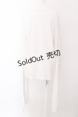 画像3: million dollar orchestra / スカルptパンキッシュカットソー F ホワイト O-25-02-22-041-PU-TO-OW-ZI