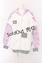 NieR Clothing / 高品質ORIGINAL JUMPER【ピンクブルー】  ホワイト×ピンク×ブルー O-25-02-22-043-PU-JA-IG-ZT050