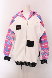 NieR Clothing / 高品質ORIGINAL JUMPER【ピンクブルー】  ホワイト×ピンク×ブルー O-25-02-22-043-PU-JA-IG-OS