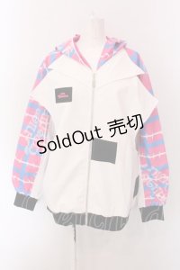 NieR Clothing / 高品質ORIGINAL JUMPER【ピンクブルー】  ホワイト×ピンク×ブルー O-25-02-22-043-PU-JA-IG-ZT050