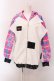 画像1: NieR Clothing / 高品質ORIGINAL JUMPER【ピンクブルー】  ホワイト×ピンク×ブルー O-25-02-22-043-PU-JA-IG-OS (1)