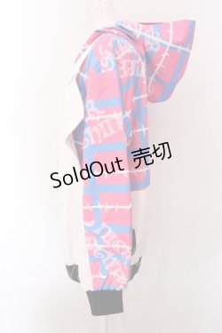 画像2: NieR Clothing / 高品質ORIGINAL JUMPER【ピンクブルー】  ホワイト×ピンク×ブルー O-25-02-22-043-PU-JA-IG-ZT050