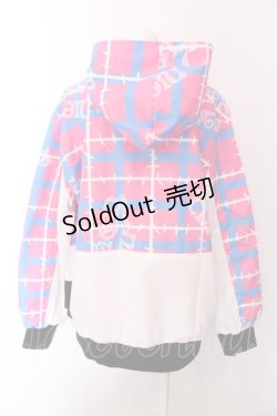 画像3: NieR Clothing / 高品質ORIGINAL JUMPER【ピンクブルー】  ホワイト×ピンク×ブルー O-25-02-22-043-PU-JA-IG-ZT050