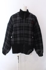 画像1: 【SALE】MILKBOY / チェック柄ブルゾン  ブラック O-25-02-22-047-MB-JA-IG-ZT094 (1)