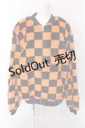 Candy Stripper / CHECKERED FLAG FUR BLOUSON ブルゾン  オレンジ×ブラック O-25-02-22-048-PU-CO-IG-OS