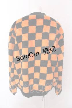 画像3: Candy Stripper / CHECKERED FLAG FUR BLOUSON ブルゾン  オレンジ×ブラック O-25-02-22-048-PU-CO-IG-OS