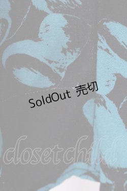 画像2: Drug Honey / スケルトンテディ長袖シャツ  ブラック×ターコイズ O-25-02-22-051-PU-TO-IG-OS