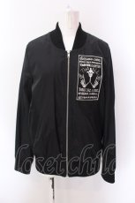 画像1: 【SALE】GLAD NEWS / スカルワッペンブルゾン  ブラック O-25-02-22-053-GL-JA-IG-ZT100 (1)