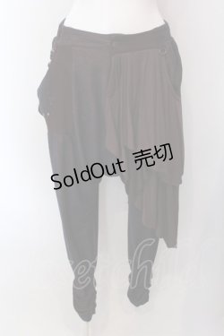 画像1: Ozz Croce / サルエルラップパンツ  ブラウン×ネイビー系 O-25-02-22-006-OO-PA-IG-OS