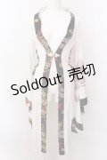 Qutie Frash / サイドレースアップ着物カーデ  ホワイト×ブラック O-25-02-22-056-QU-TO-IG-ZS