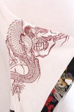 画像3: Qutie Frash / サイドレースアップ着物カーデ  ホワイト×ブラック O-25-02-22-056-QU-TO-IG-ZS (3)