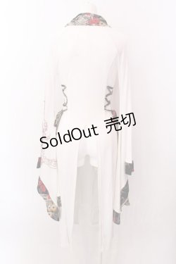 画像5: Qutie Frash / サイドレースアップ着物カーデ  ホワイト×ブラック O-25-02-22-056-QU-TO-IG-ZS