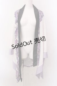Qutie Frash / アシメ着物カーデ【２店舗限定カラー】  限定パープル O-25-02-22-058-QU-OP-IG-OS