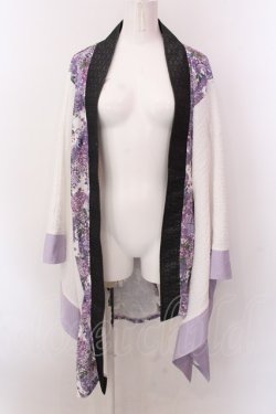 画像1: Qutie Frash / アシメ着物カーデ【２店舗限定カラー】  限定パープル O-25-02-22-058-QU-OP-IG-OS
