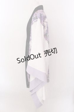画像2: Qutie Frash / アシメ着物カーデ【２店舗限定カラー】  限定パープル O-25-02-22-058-QU-OP-IG-OS