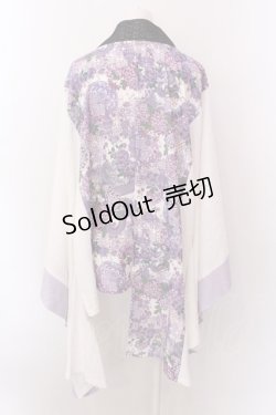 画像3: Qutie Frash / アシメ着物カーデ【２店舗限定カラー】  限定パープル O-25-02-22-058-QU-OP-IG-OS